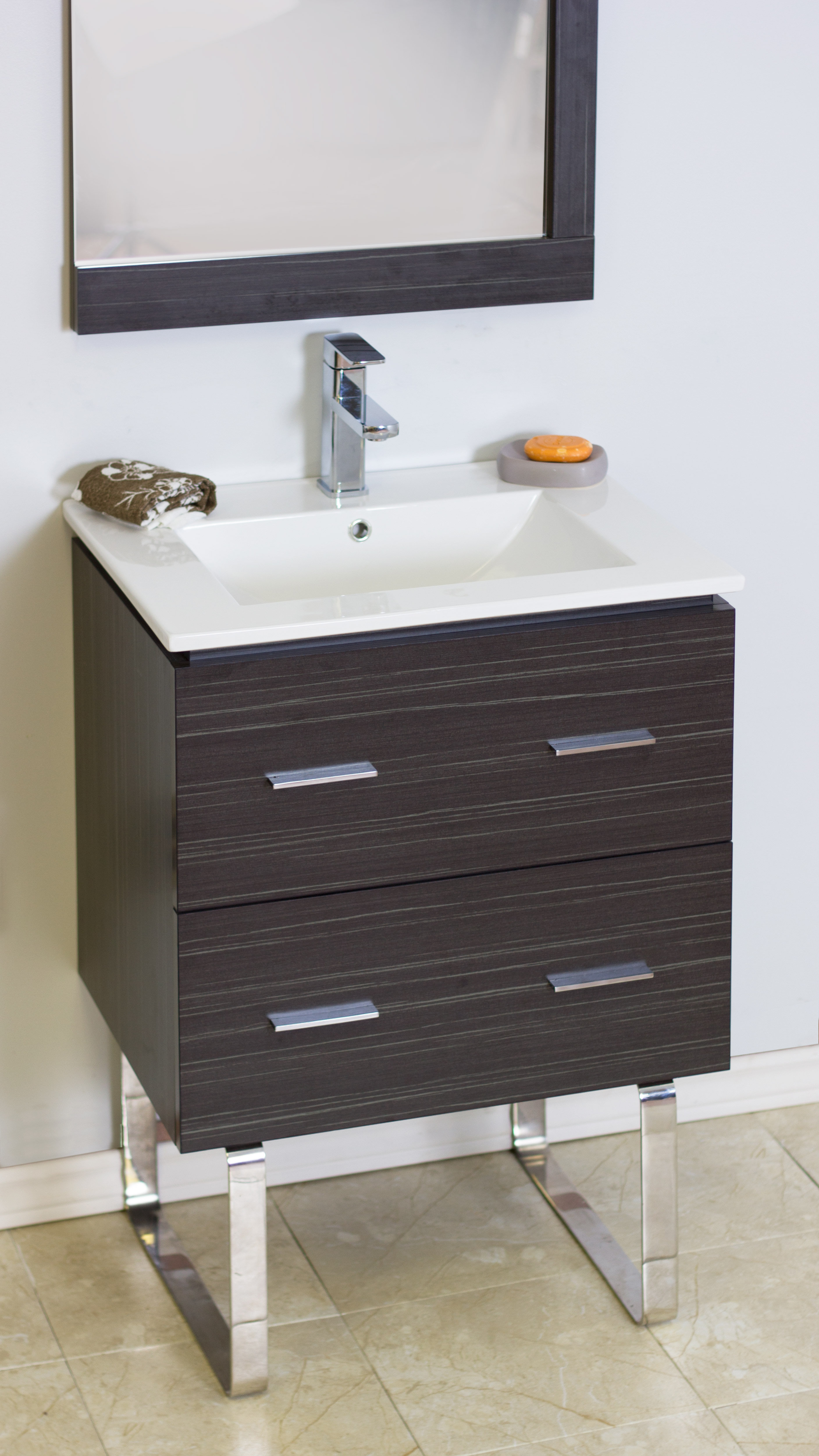 American Imaginations 24" Single Modern Bathroom Vanity Set & Reviews Wayfair